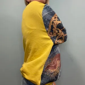 Nike Angel sweatshirt! Custom reworked tapestry blanket crew neck sweater size XL thumbnail 4