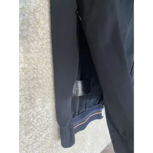 Anthropologie Dress Pants Black Knit Straight Leg Stretch Pull-On Women's XL 26" thumbnail 8