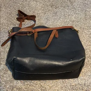 Madewell Leather Zip Top Transport Tote thumbnail 2