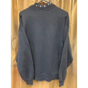 VTG Top Stitch 90s Blue Snow Birdhouse Sweatshirt Large Double Collar USA Made thumbnail 12