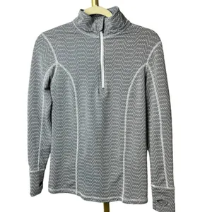 Albion Grey Zig Zag 1/4 Zip Pullover Sz. XS thumbnail 3
