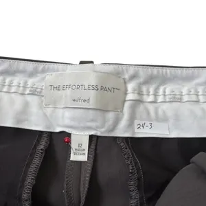Aritzia Wilfred The Effortless Pant Sz 12 Wide Leg High Rise Trouser Gray | 24-3 thumbnail 4