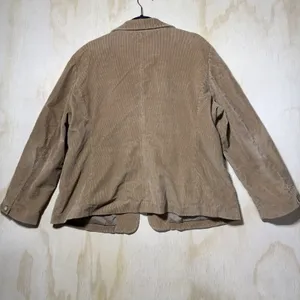 L.L.Bean‎ Women's Corduroy Blazer Jacket Tan Brown Stretch Casual Size 18 Petite thumbnail 7