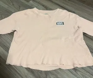 Vans Light Pink Long Sleeve Tee; Medium Women’s thumbnail 1