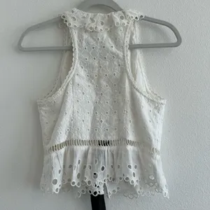 Anthropologie Deep V Eyelet Tank thumbnail 5