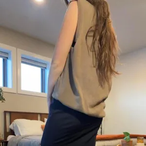 Vintage y2k Van Heusen tan and brown argyle plaid knit vest 🔥 thumbnail 4