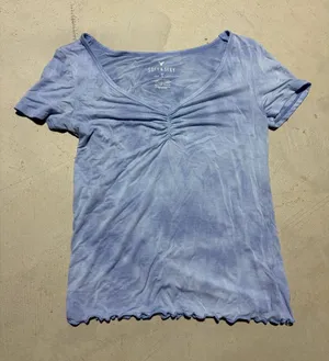 American Eagle soft & sexy Light Blue V-Neck Tee XS thumbnail 1