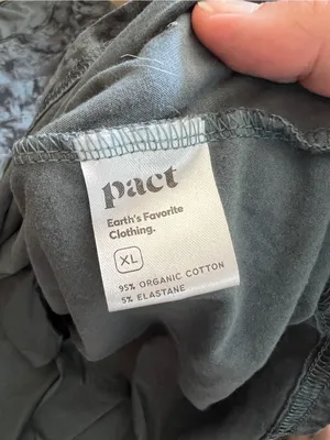 Pact Organic Cotton Blue & Black Tie Dye Women's Dress “Helena” Style thumbnail 10