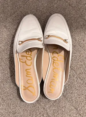 White Sam Edelman Mules thumbnail 1
