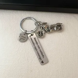 Motorcycle Keychain Charm for Men Women Car Keychain Key Ring Bag Charm thumbnail 3
