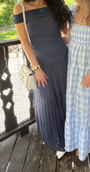 Revolve Lioness Strapless Navy Dress thumbnail 1