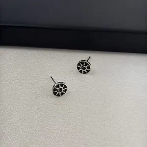 8mm Sun Stud Earrings for Men Women Streetwear Punk Hip Hop Unisex Style thumbnail 4