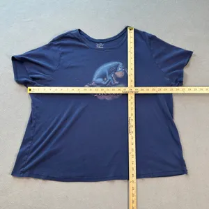 Disney Eeyore Moody Cloud T Shirt Women's Plus 26W 28WGraphic Navy Blue Cotton thumbnail 3