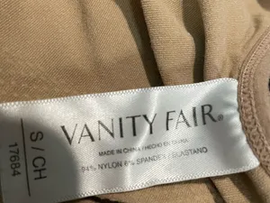 Vanity Fair Beige V-Neck Tank Top thumbnail 2
