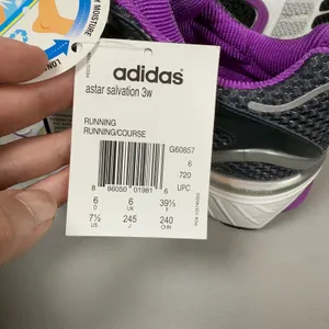 Adidas Astar Salvation 3W Women Running Shoes Purple Black‎ Silver Size 7.5 NEW thumbnail 7
