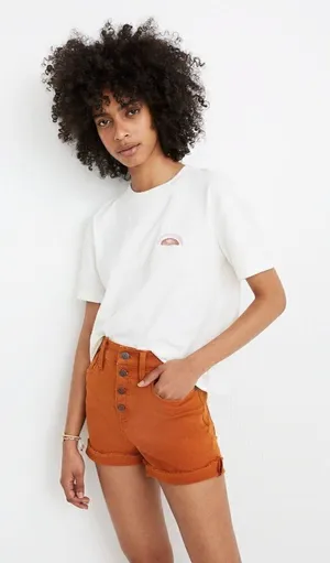 Madewell X‎ Ohkii Studio White Easy Crop Short Sleeve Tee M thumbnail 1