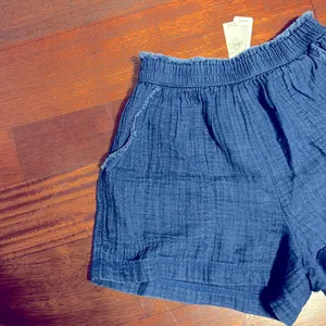 Aerie High Waist Blue Shorts XS thumbnail 2