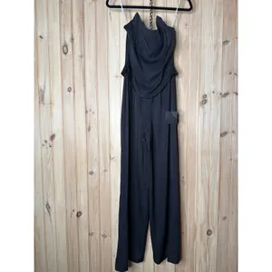 NWT Lulus Jumpsuit Polished Charisma Black Strapless Jumpsuit Party Cocktail XS thumbnail 2