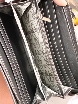 Thomas Wylde Metal Skull Black Vegan Leather Wristlet Zip Wallet Gothic thumbnail 3