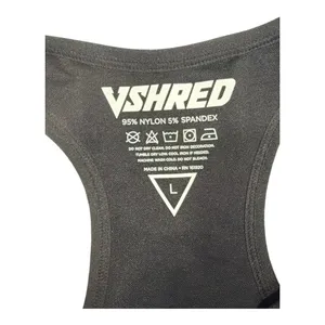 VShred Women's Black Seamless Racerback Sports Bra Size L thumbnail 2