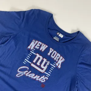 New York NY Giants T Shirt Graphic Tee Short Sleeve NFL Apparel 3XL Blue Women's thumbnail 3