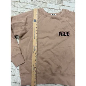Wilfred Free Womens Sweater Size X-Small Logo‎ Brown Pullover Knit Sweatshirt thumbnail 4