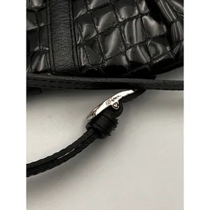 Brighton Black Croc Embossed Patent Leather Small Crossbody‎ Bag Designer Purse thumbnail 4