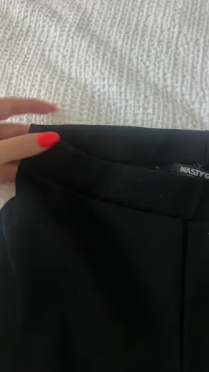 Nasty Gal Flared Black Pants thumbnail 3
