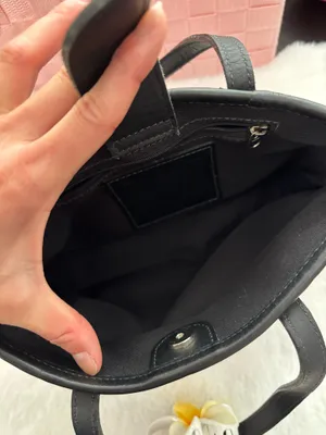 Vintage Coach Black Mini Tote thumbnail 8