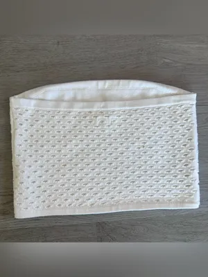 Aerie Bandeau Tube Top Sweater Knit Women’s Medium Offwhite Cream Summer thumbnail 8