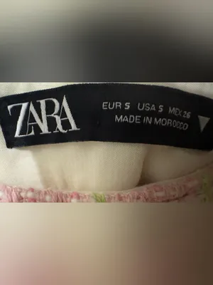 ZARA | NWOT Morocco Cotton Pink Green Plaid Tweed Side Zip Mini Skirt Shorts (S) thumbnail 9