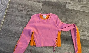 Boutique Crop Top Orange thumbnail 4