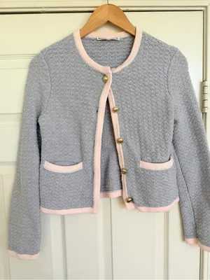 Abercrombie & Fitch Sweetheart Cottage Classy textural‎ Crew Cardigan Sweater thumbnail 3