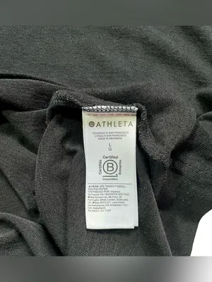 Athleta Breezy Black Serene Modal Blend Relaxed Boxy Top thumbnail 4