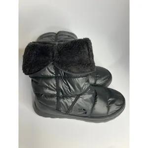 The North Face black amore ll foldover puffer boots faux fur lined‎ women's 10 thumbnail 5
