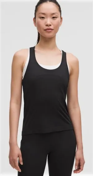 Lululemon Swiftly Tech Racerback Tank Top 2.0 Black Womens Activewear thumbnail 1