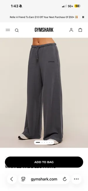 Gymshark Sweatpants Grey thumbnail 3