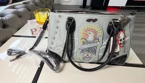 NWT Ed Hardy Denim Eagle Rhinestone Tote Bag - Y2K Vintage Style thumbnail 12