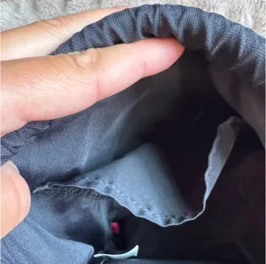 Nike Drawstring Bag Black, Pink, and Orange  thumbnail 4
