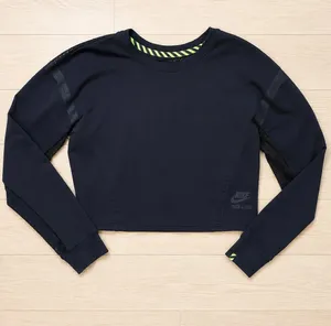 Nike Track & Field Women's Athletic Long Sleeve Crop Top Mesh Back S thumbnail 1