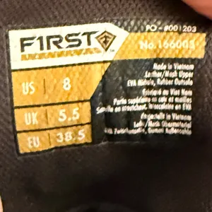 First‎ Black Combat Boots Size 8 thumbnail 8