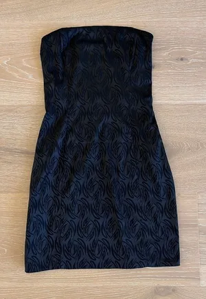 I.AM.GIA Strapless Mini Dress Open Back Minka Size M Black thumbnail 1