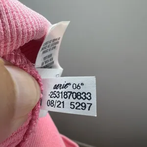 Offline by Aerie Main Squeeze High Waisted 7/8 Leggings Pink Textured Stretch XL thumbnail 3