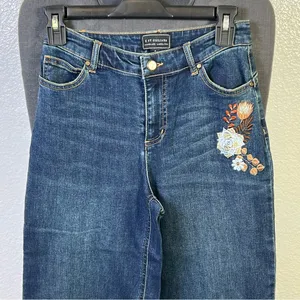 G‎ by Giuliana Embroidery Jeans Blue Size 0 thumbnail 2