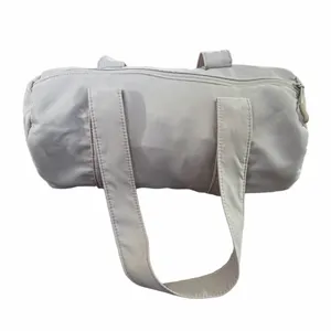 Primark Beige Nylon Duffel Bag with Dual Zipper Pockets thumbnail 3
