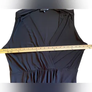ANTTHONY Black V-Neck Surplice Sleeveless Stretchy Straight Leg Jumpsuit - Sz 1X thumbnail 11