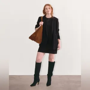Everlane The Drapey Blazer Oversized Black Career Suit Jacket $198 NEW Size 6‎ thumbnail 2