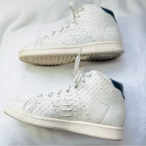 Adidas Stan Smith Snake Skin High Top Sneakers - 5.5W thumbnail 6
