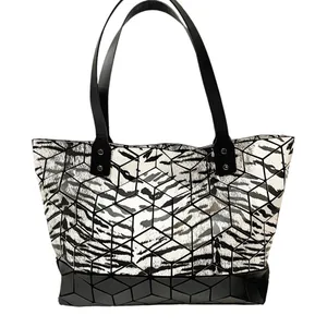Patrizia‎ Luca Two Tone Geo Tote Bag Zebra Black thumbnail 1