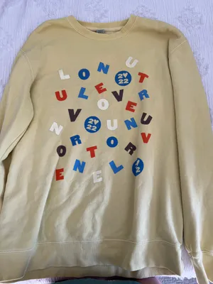 Harry Styles Love on Tour Yellow Crewneck thumbnail 1